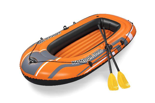 Bestway kondor 3000 barca gonfiabile set 3 persone arancione
