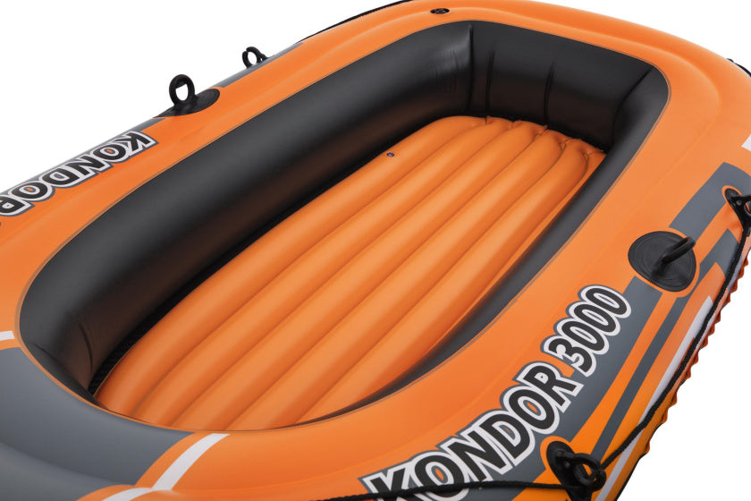 Bestway kondor 3000 barca gonfiabile set 3 persone arancione
