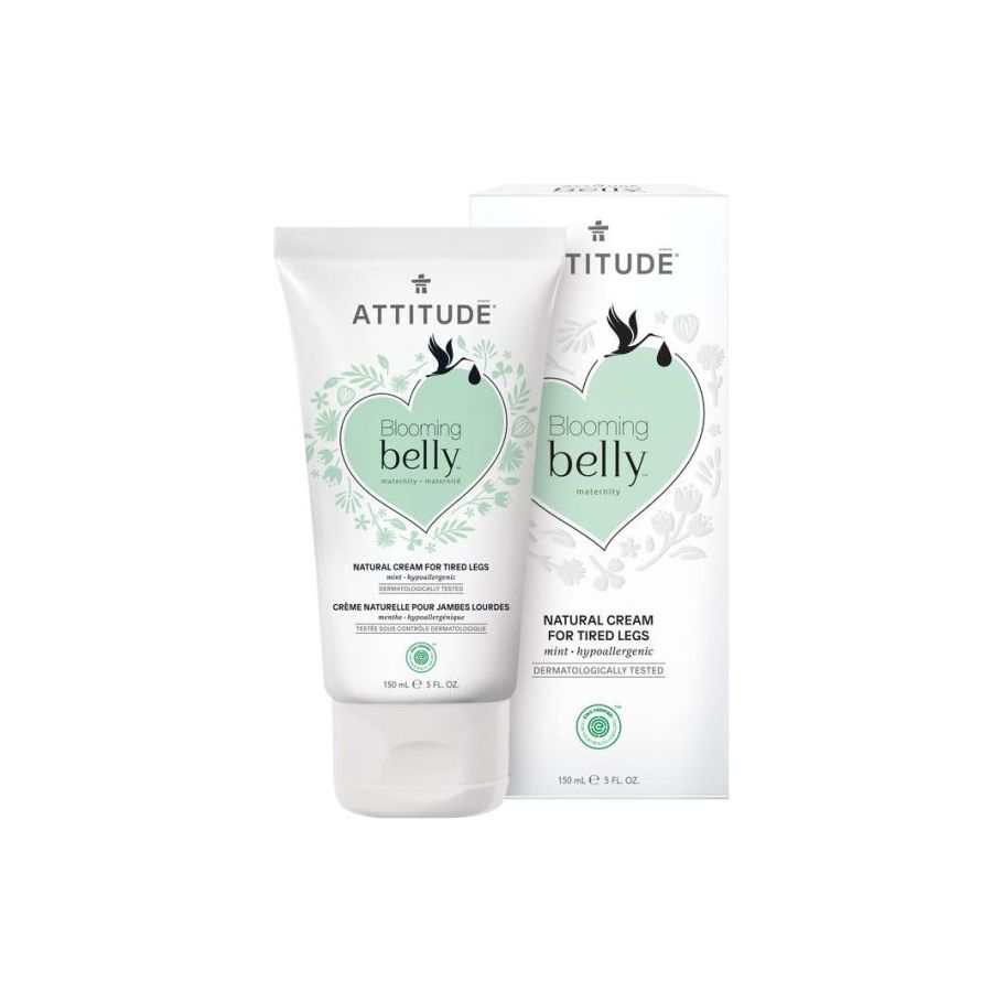 Atteggiamento crema naturale per gambe stanche menta