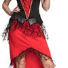 Boland Bloodthirsty queen kostuum dames rood zwart maat 44 46 (L)