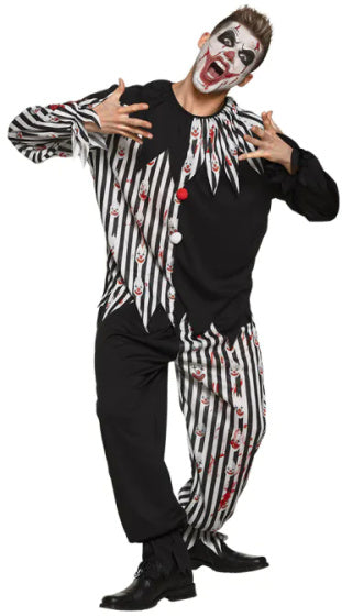 Disfraz de payaso Boland Unisex Tamaño blanco y negro 58 60 (XXL)