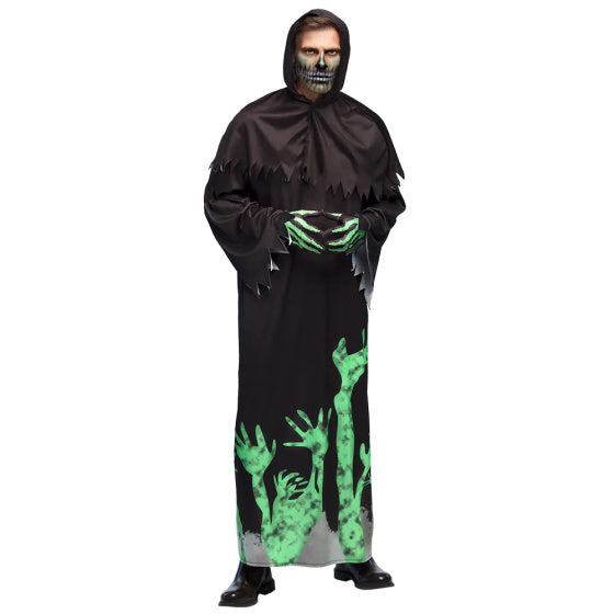 Boland Blowing Reaper Costume Men Black Green Size 50 52 (M)