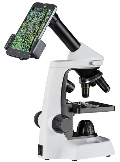 Microscopio Bresser 40x-20000x junior da 30 cm in acciaio 8 pezzi