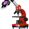 Microscopio Bresser Junior 29 cm de acero rojo 28 piezas