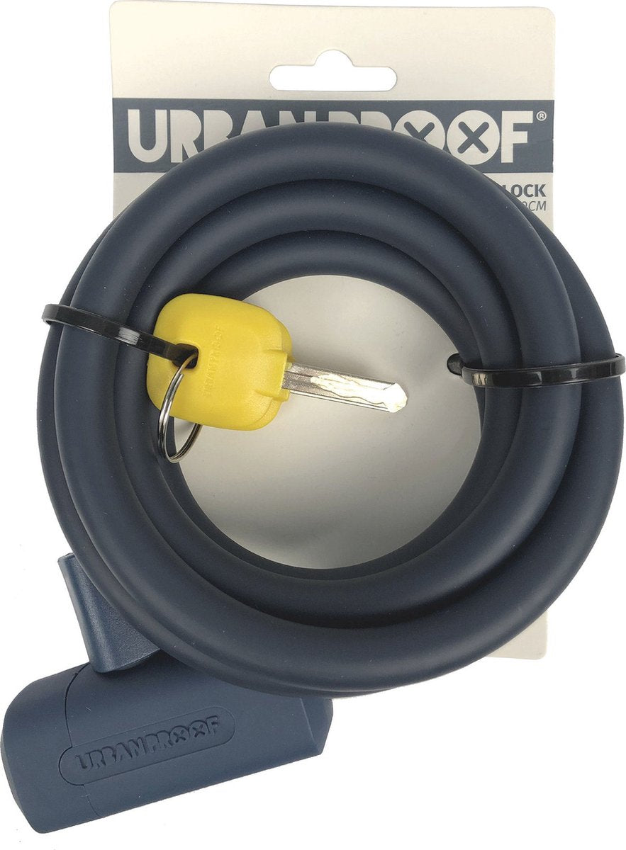 Lock espiral de Urbanproof 12 mm*150cm azul mate
