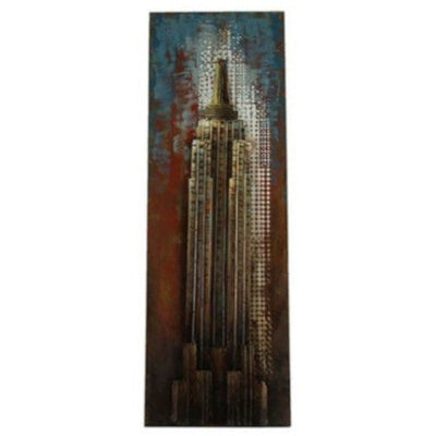 Hi-Point Empire State Deaaw Painting 120 cm Nickel Brown