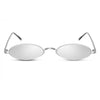 Gafas de sol Damas Cat Oval Borderless. 3 plata de plata