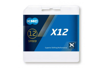 KMC X12 Silver Bicycle Chain 126 Links