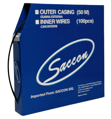 Saccon Box rem buitenkabel teflon 50 meter zwart 5mm dt45005c