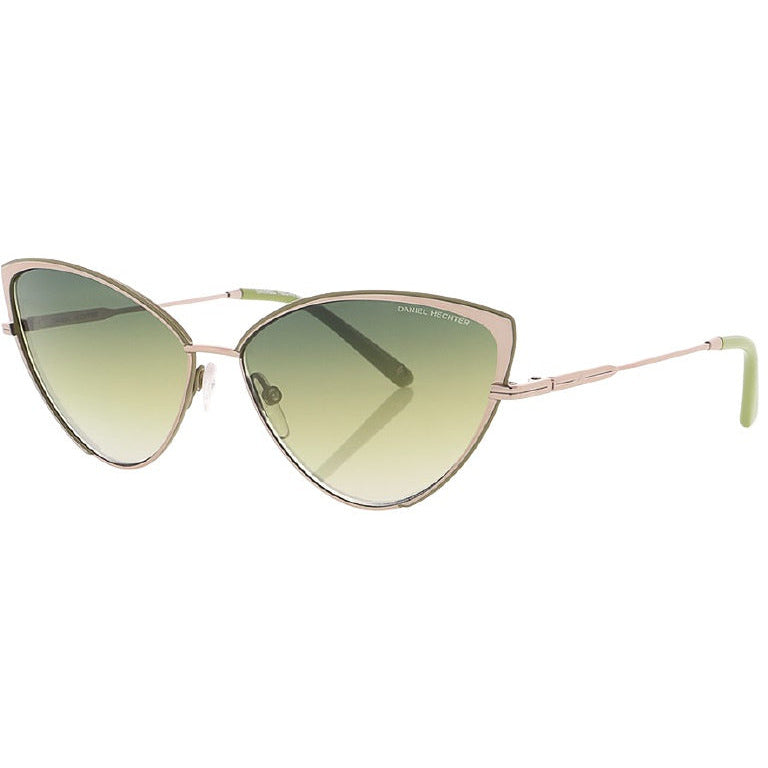 Gafas de sol DHS232 Damas Cat-Eye Cat. 3 de vidrio de acero verde