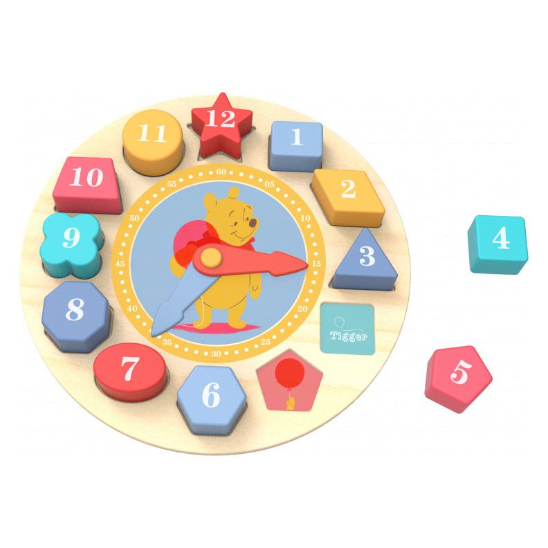 Toyy Toyy the Pooh Educational Wood Orology Puzzle 15 pezzi