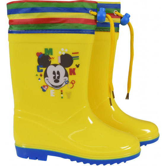 Disney Rain Boots Mickey Mouse Junior PVC Amarillo Tamaño 28-29