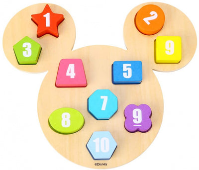 Toky Toky Topolino Numer Wouse Numer Puzzle 24 mesi 11 pezzi