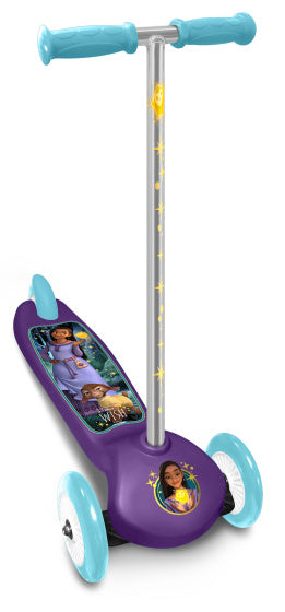 Disney Wish Wish a 3 ruedas Kids Step Foot freno junior de color púrpura azul