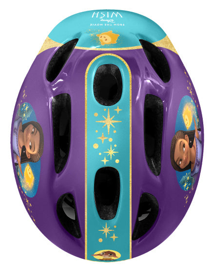 Disney Wish Bicycle Helmet Regolable Junior Purple Turquoise Taglia 50-56 cm (s)