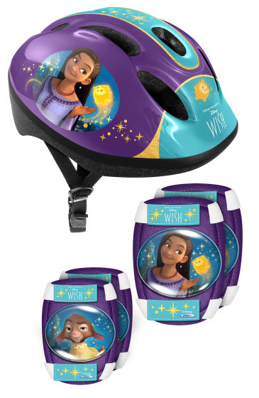 Disney Wish a 5 pezzi Skate Protection 50-56 cm Dimensione turchese viola S M