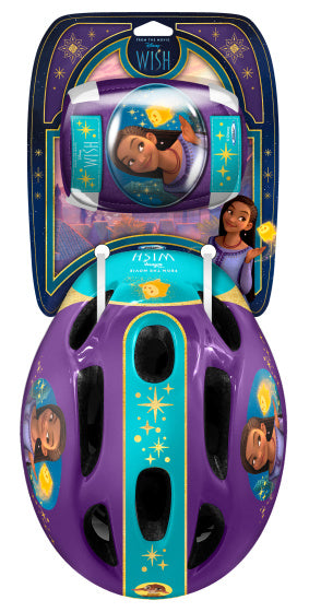 Disney Wish 5 piezas Protección de patinaje 50-56 cm Tamaño turquesa morado S M