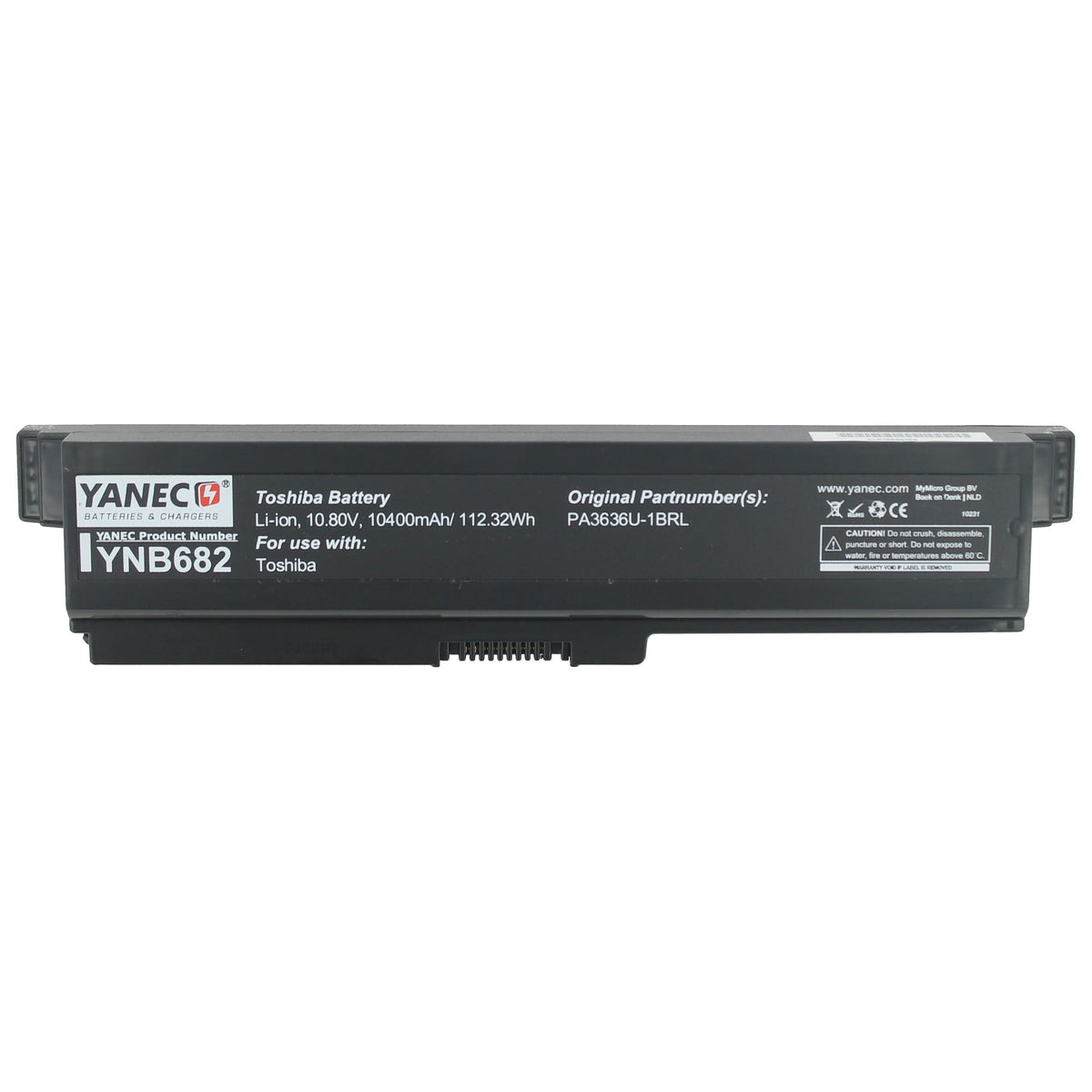 Batteria per laptop Yanec esteso 10400 mAh