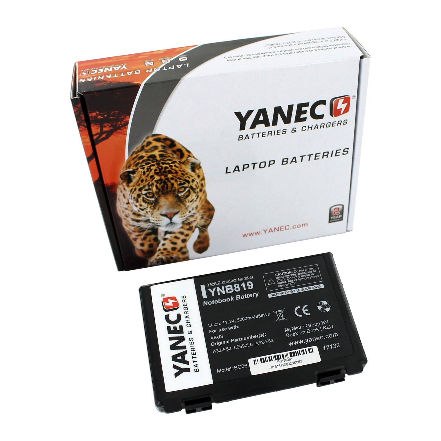 Batería de laptop yanec 5200mAh