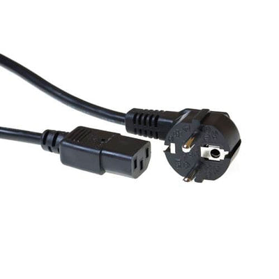 ACT 230V Connection Cable Schuko maschio (perpendicolare) C13 nero 1,5 m