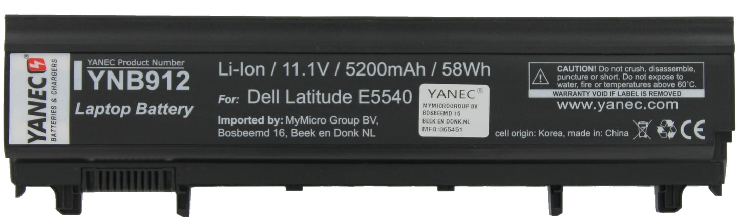 Batería de laptop yanec 5200mAh