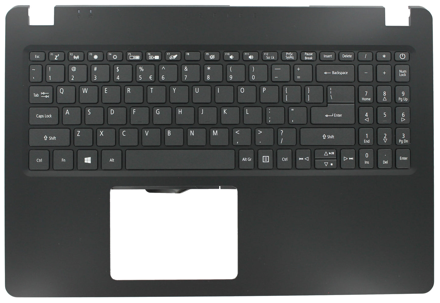 Teclado portátil Acer Qwerty US + Top Cover Negro