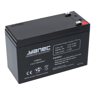 Batería de plomo Yanec 12V 7.5AH (6.3 mm)