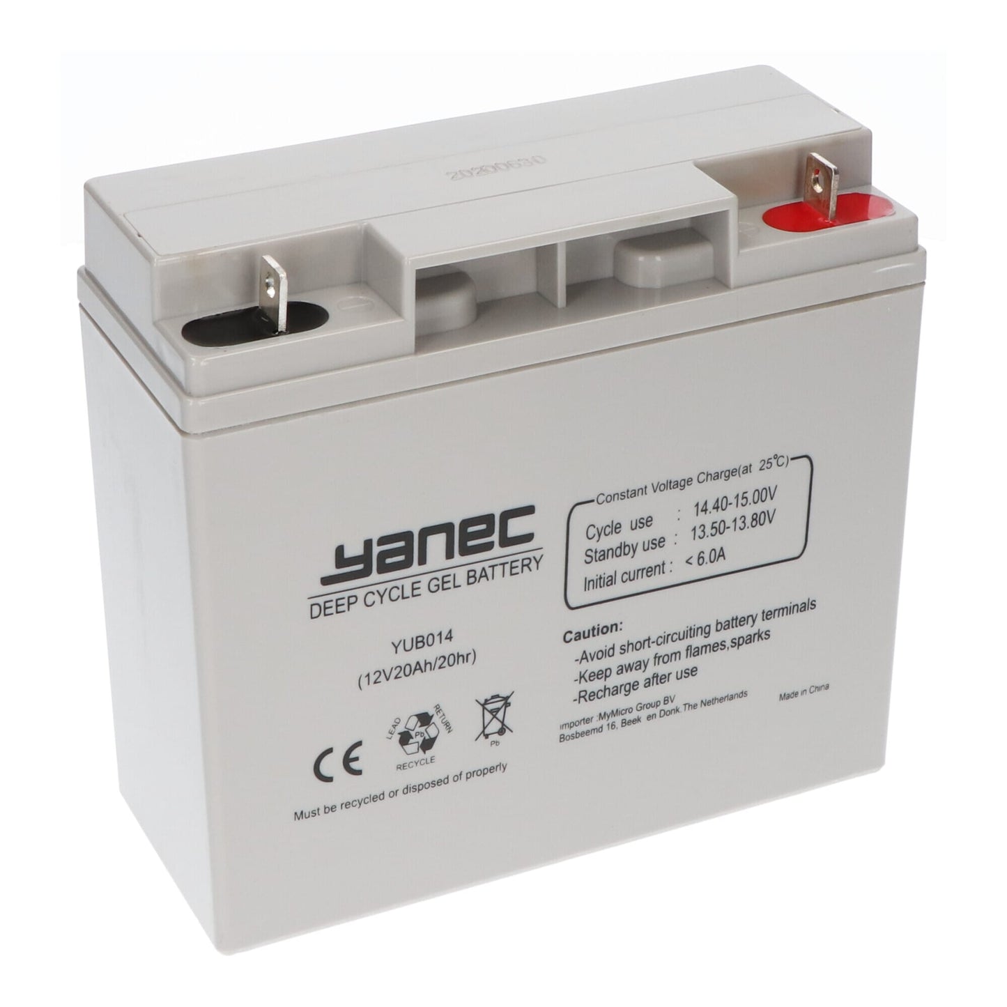 Yanec Gel Battery 12V 20Ah