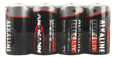 Ansmann Alkaline Battery Baby C LR14 4 pezzi. Film di restringimento