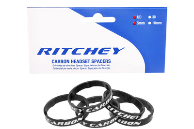 Ritchey Wcs spacer set ud carbon 5mm 1-1 8'' 5 stuks