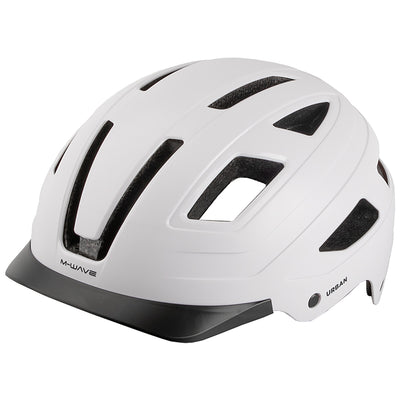 M-Wave M-wave urban helm met licht maat l 59-61 cm mat wit