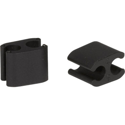 Elvedes Kabelclips Duo PVC 5,0 mm + 5,0 mm zwart (50 stuks)