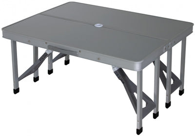 Eurotrail Campingtafel Limoux 86 x 68 cm aluminium grijs