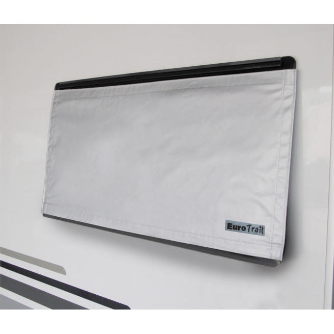 Coperchio di finestra 120 x 60 cm poliestere grigio