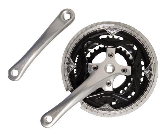Pédalier Vintage Hybride Sakae XCE OvalTech 175 Mm - 48/38/28 Dents, Triple, Japon, Occasion