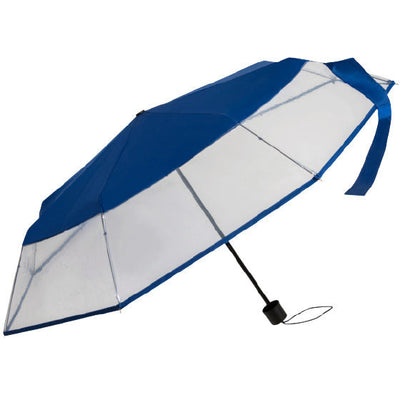 Falconetti Paraplu 24 x 90 cm staal polyester blauw transparant