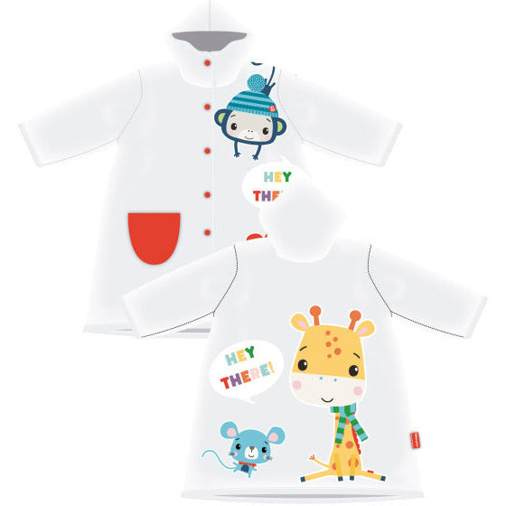 Arditex Regenjas Fisher-Price junior PVC wit maat 24 maanden
