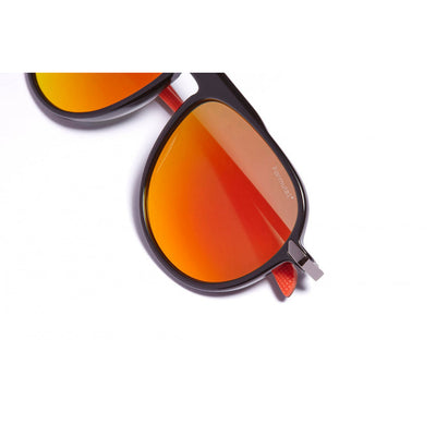 zonnebril unisex piloot cat.4 zwart oranje