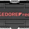 Bitset rojo gedore con destornillador de bit y ratel de 40 piezas