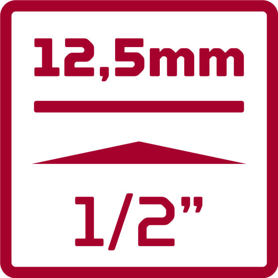 Gedore red Dopsleutelset 1 2 Inch SW 10-32 mm Zilver 24-delig