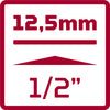 Gedore Red Dops Conjunto de 1 2 pulgadas TX en Rail Silver 7 piezas de 7 piezas