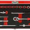 Gedore Red Dops Set 1 4 pulgadas SW 413 mm de plata 32 piezas