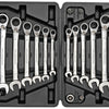 Gedore Red Rinratel-Steek Keys Set SW 8-19 mm de 16 piezas