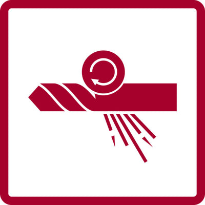 Trapano a spirale rosso gedore set 1-13 mm in argento 25 pezzi