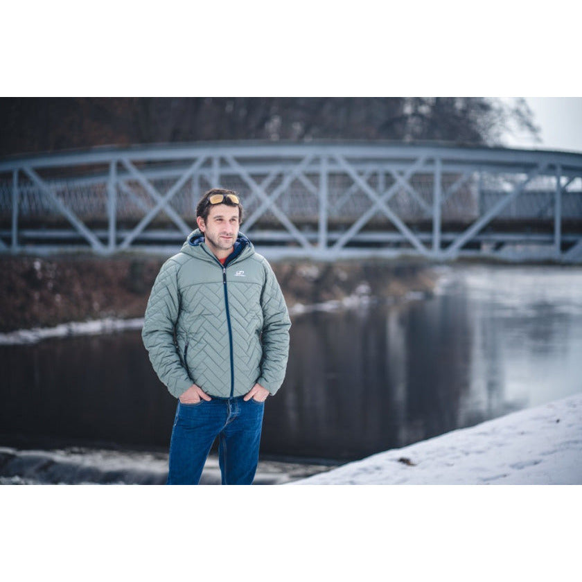 Hannah Winter Jacket Tiago maschile in poliammide grigio S