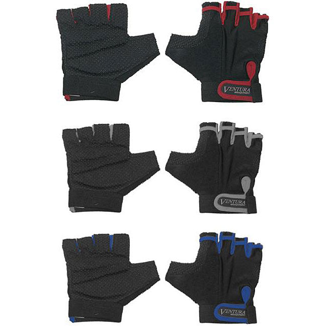 Handschoen Gel maat XL in kleuren zilver-zwart, rood-zwart, blauw-zwart