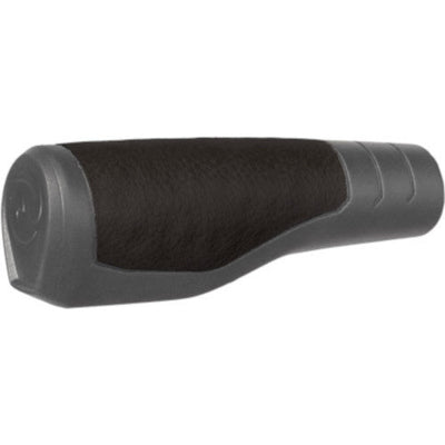 Herrmans Primo handvatten - elastomeer, 130mm, zwart grijs