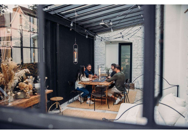 Höfats Spin 90 Hanging System de 120 cm de acero inoxidable