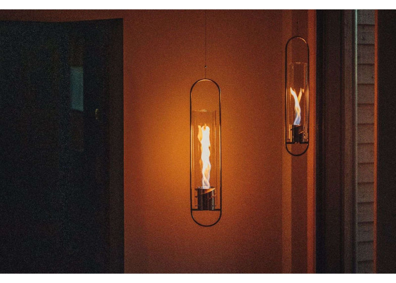 Höfats Spin 90 Atmosphere Lantern colgando 120 cm de plata de acero inoxidable