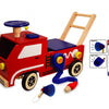 I'm toy Loop duwwagen brandweer junior rood blauw